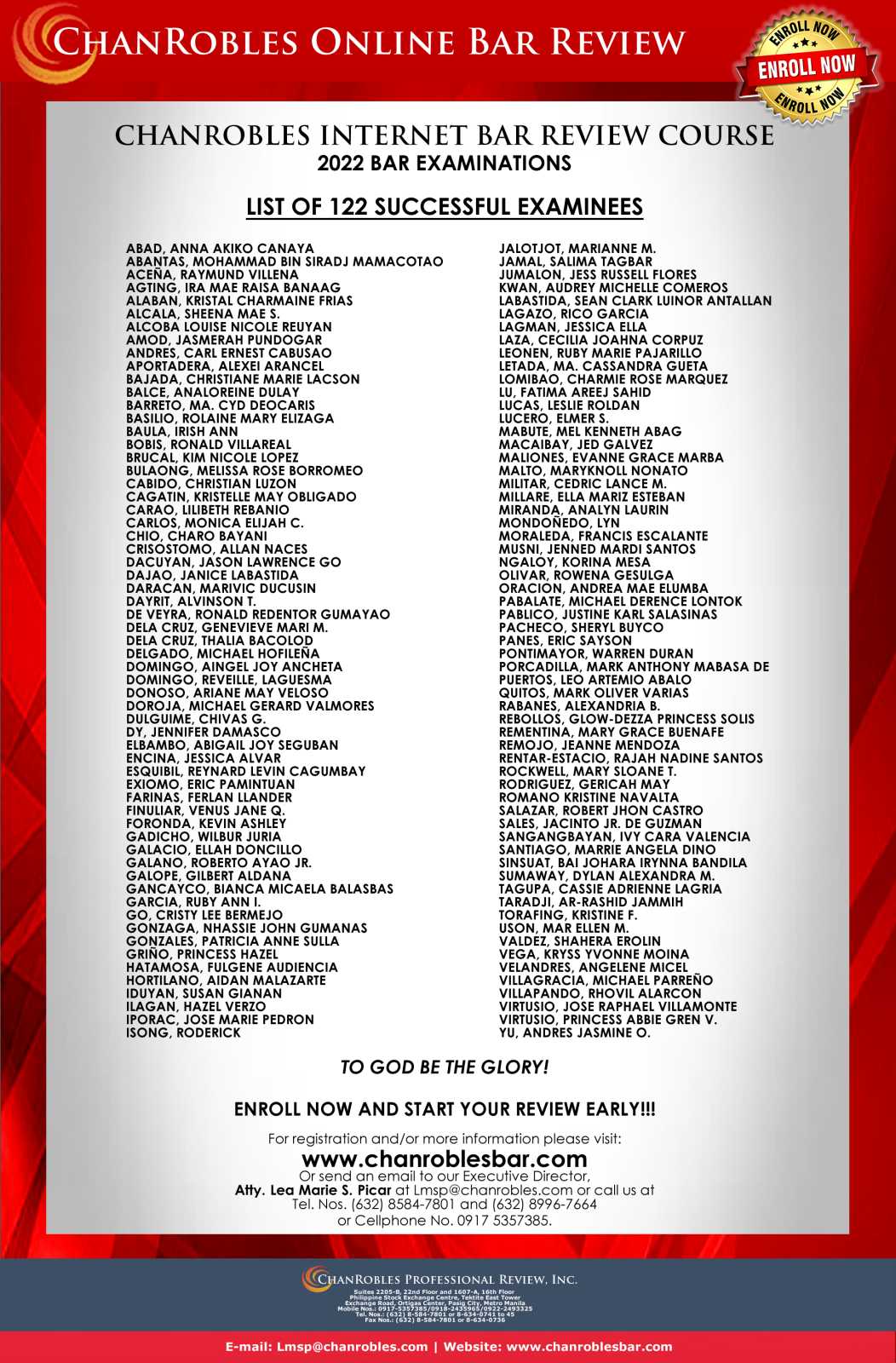 2020-2021 Best Bar Ever Passers - ChanRobles Professional Review, Inc.